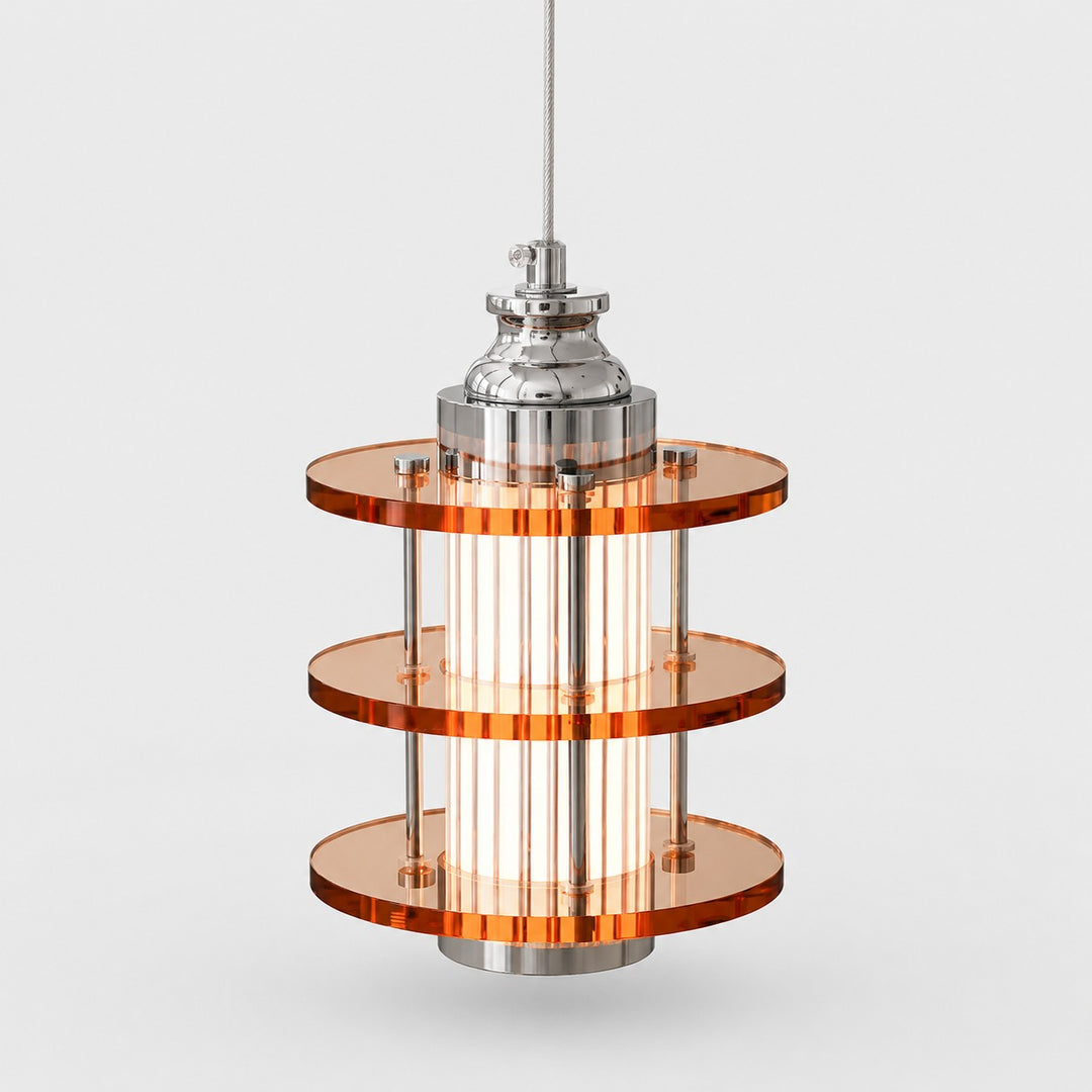 Lampe suspendue LED Bauhaus en acrylique