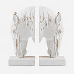 Afbeelding laden in galerijweergave, Horse Head resin bookend pair