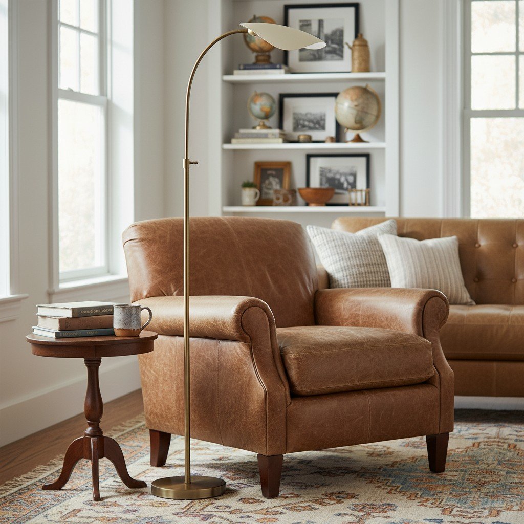 Shella Künstlerische Stehleuchte – Elegantes Bogen-Design für Schlafzimmer oder Wohnzimmer