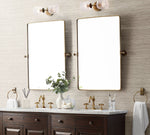 Load image into Gallery viewer, Bravira Ribbed Glass Sconce - Metal Wall Light with Clear Glass Shade
