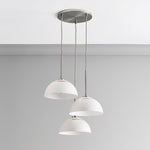 Load image into Gallery viewer, Parvion Modern Adjustable 3-Head Sculptural Metal Pendant Light
