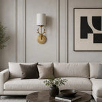 Cargar imagen en el visor de la Galería, Decorative antler wall light in a styled room
