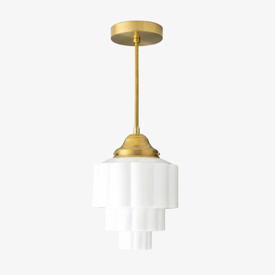 Geotower glazen hanglamp - elegante woningverlichting