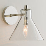 Load image into Gallery viewer, Glavira Recycled Glass Double Sconce - Indoor Brass Wall Lighting

