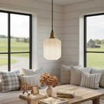 Afbeelding laden in galerijweergave, Glassora Creatieve Glazen Lantaarn Hanglamp - Stijlvolle Hanglamp voor Keuken of Slaapkamer U15