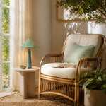 Załaduj obraz do przeglądarki galerii, Liberty floral table lamp in a reading corner