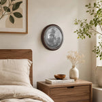 Cargar imagen en el visor de la Galería, walnut moon wall light scene and detail