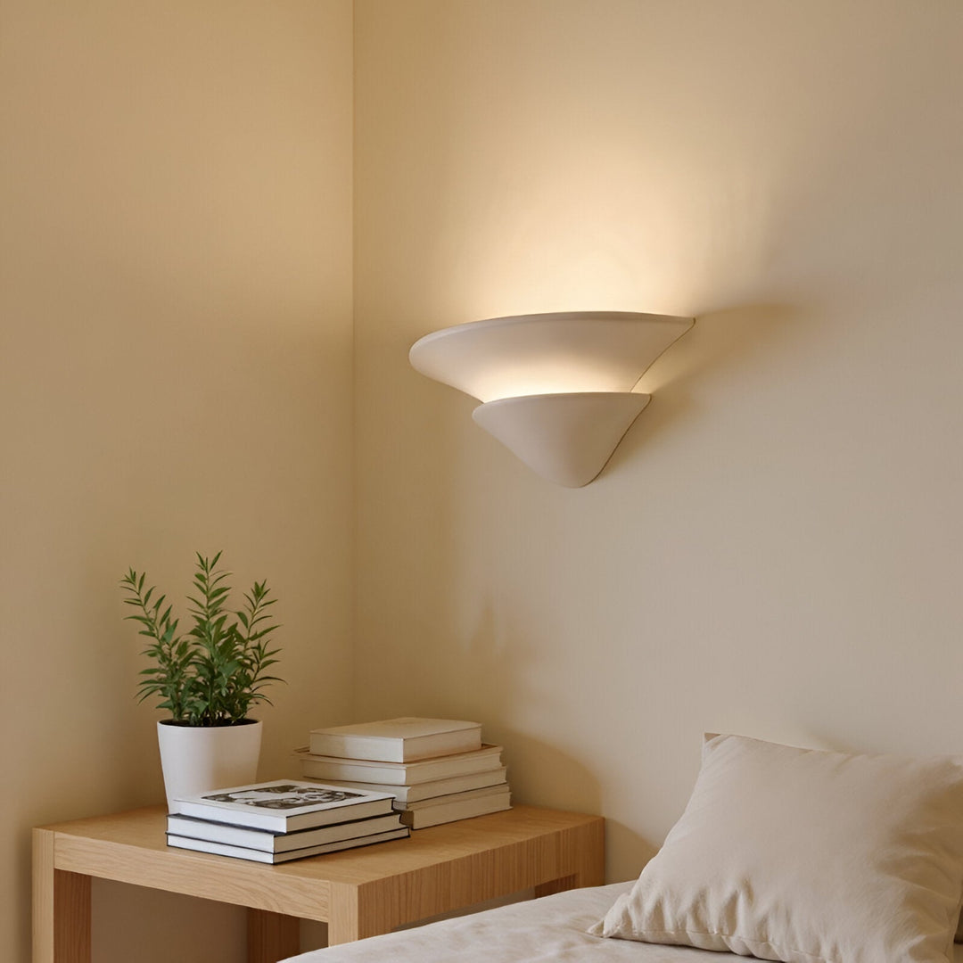 Shellora Wabi-Sabi Plaster Wall Light