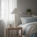 Load image into Gallery viewer, Ceruna Cone Shaded Table Lamp - Elegant Fabric for Living Room and Entryway