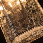 Afbeelding laden in galerijweergave, Japanse vintage hanglamp van craqueléglas