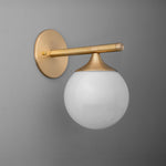 Load image into Gallery viewer, Glorica Glass Wall Sconce - Frosted Globe Light
