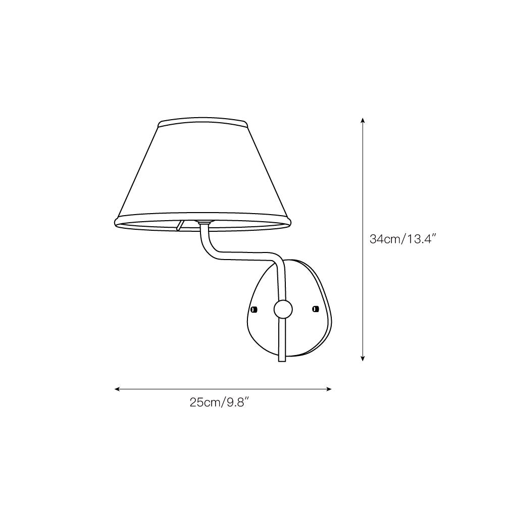 Luvora Vertical Drum Contemporary Wall Light for Living Room & Hallway