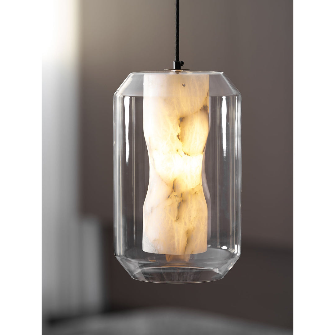 Glas Alabaster-Pendelleuchte