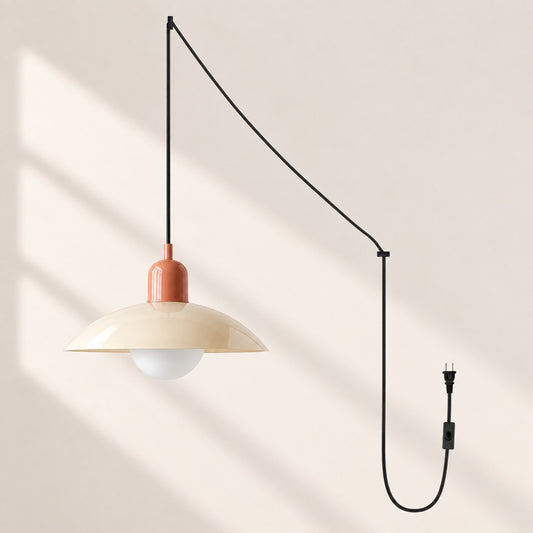 Mid Century Bauhaus Dining Room Plug-in Pendant Light