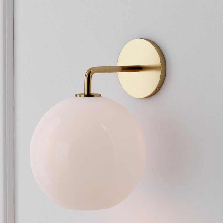 Selvion Artistic Globe Sconce Light - Handcrafted Glass Sculptural Wall Fixture