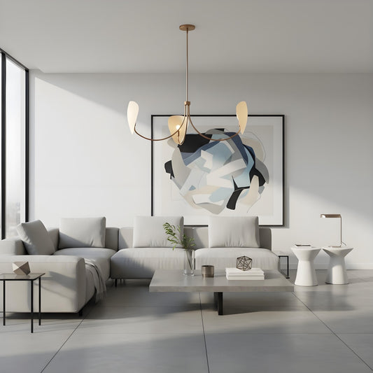 Candelabro Artístico Shella – Diseño de Brazos Curvos para Comedores o Salas de Estar