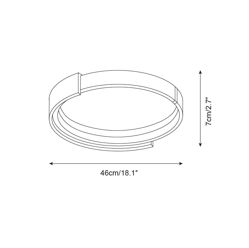 Lampa sufitowa Cerqon Halo