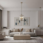 Charger l'image dans la visionneuse de la galerie, Suspension en verre Luxvana en forme de cloche - Luminaire style lanterne industrielle pour cuisine