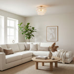 Load image into Gallery viewer, Lumvey Tiered Glass Flush Mount – Round Stacked Design for Modern Home