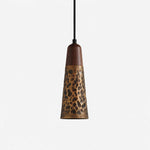 Cargar imagen en el visor de la Galería, Style A tall hammered copper pendant light