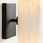 Load image into Gallery viewer, Wolvina Natural Marble Tube Sconce with Sleek Metal Details
