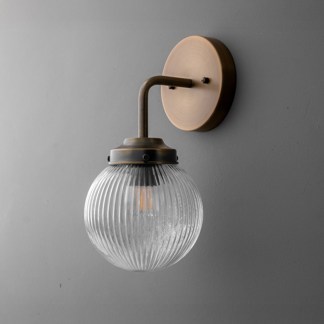 Glorica Spherical Contemporary Wall Light for Hallway & Entryway