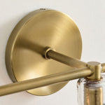 Load image into Gallery viewer, Glavira Recycled Glass Double Sconce - Indoor Brass Wall Lighting
