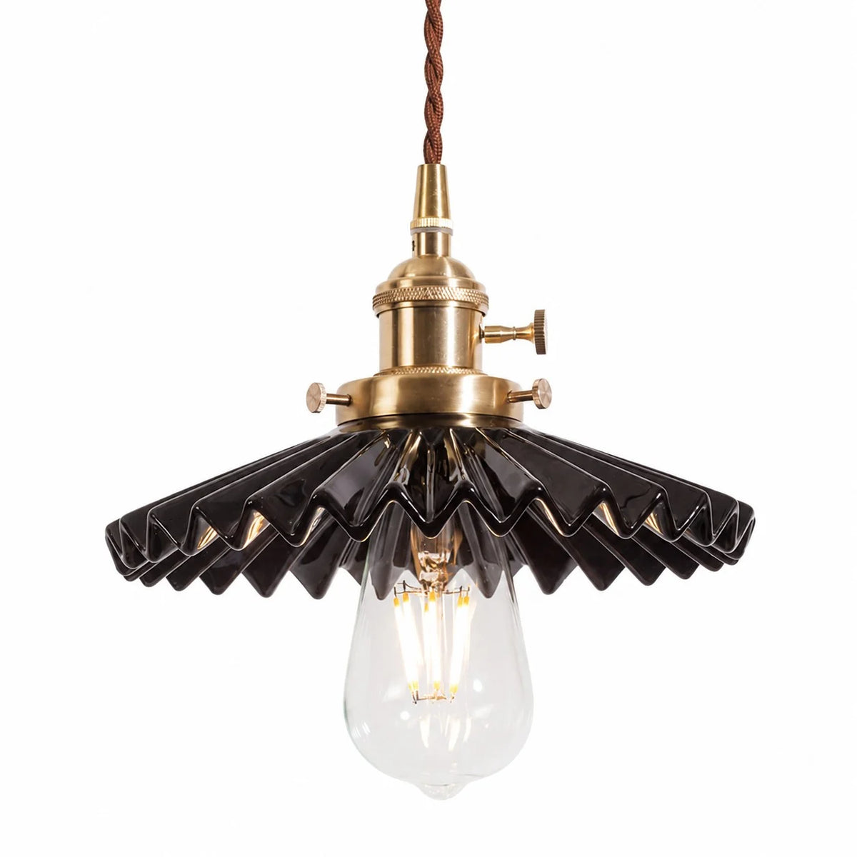 pleated ceramic pendant light 03