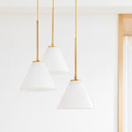 Load image into Gallery viewer, Conica 3-Light Cone Chandelier - Sculptural Glass Pendant Lighting Modern Style
