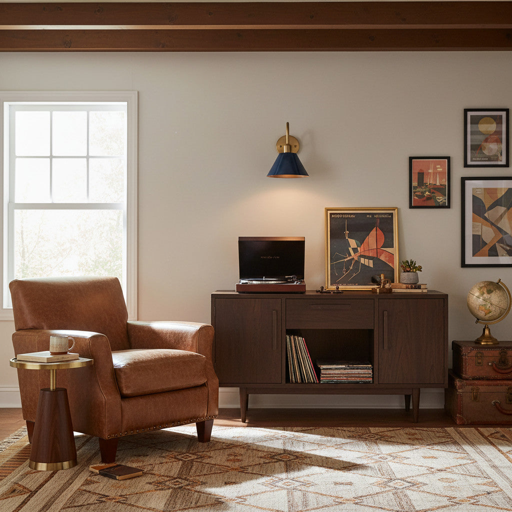 Narix Afgeronde Metalen Wandkandelaar - Strak Industrieel Ontwerp in Hedendaagse Stijl voor Slaapkamer en Lounge