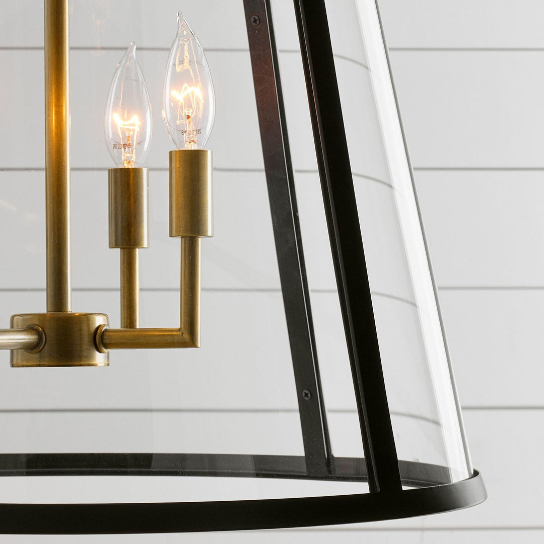 Ferrix Modern Outdoor Lantern Iron Pendant Lamp - Industial Glass Lighting Design