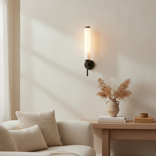 Solaryx moderne albasten wandlamp - Sculpturale wandlamp voor woonkamer