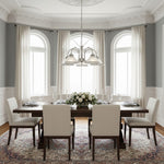 Charger l’image dans la visionneuse de la galerie, Suspension en verre côtelé TF Vintora – Finition métallique élégante pour cuisines, salles à manger et couloirs