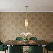 Lumastera Natural Stone Texture Cylindrical Pendant Lamp - Luxury Lamp for Living Room