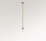 Load image into Gallery viewer, Auria Metal Brass Pendant Lighting - Vintage Finish with Glass Shade
