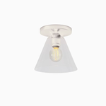 Load image into Gallery viewer, Conica Cone Flush Mount – Glass Ceiling Light for Modern Spaces
