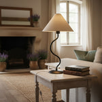 Load image into Gallery viewer, Rivlox Modern Geometric Fabric Table Lamp - Angled Zigzag Pattern for Office Lighting