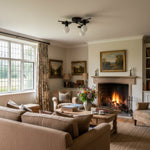 Load image into Gallery viewer, Radiro Globe Industrial Art Deco Light - Unfinished Brass Chandelier with Backsplashes
