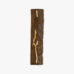 Załaduj obraz do przeglądarki galerii, sku wood brown resin crack wall light