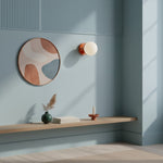 Afbeelding laden in galerijweergave, Nebulon Artistieke Keramische Wandlamp met Zachte Gloed - Perfect voor Woonkamers en Gangen