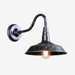 Cargar imagen en el visor de la Galería, Antique silver wall light with warm bulb lit