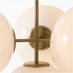 Load image into Gallery viewer, Ulvara Chandelie Linear Cluster Glass Globe Design - Contemporary Elegance
