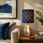 Cargar imagen en el visor de la Galería, Blue Botanical Ceramic Table Lamp