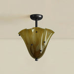 Load image into Gallery viewer, Bellina Decorative Glass Ceiling Light - Modern Sculptural Flush Mount

