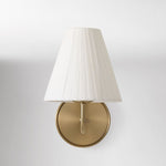 Load image into Gallery viewer, Fibura Sleek Metal Linen Shade Wall Light - Wall-Mounted Art
