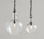 Load image into Gallery viewer, Lawson Glass Pendant Light - Recycled &amp; Milk Glass with Bronze Accent
