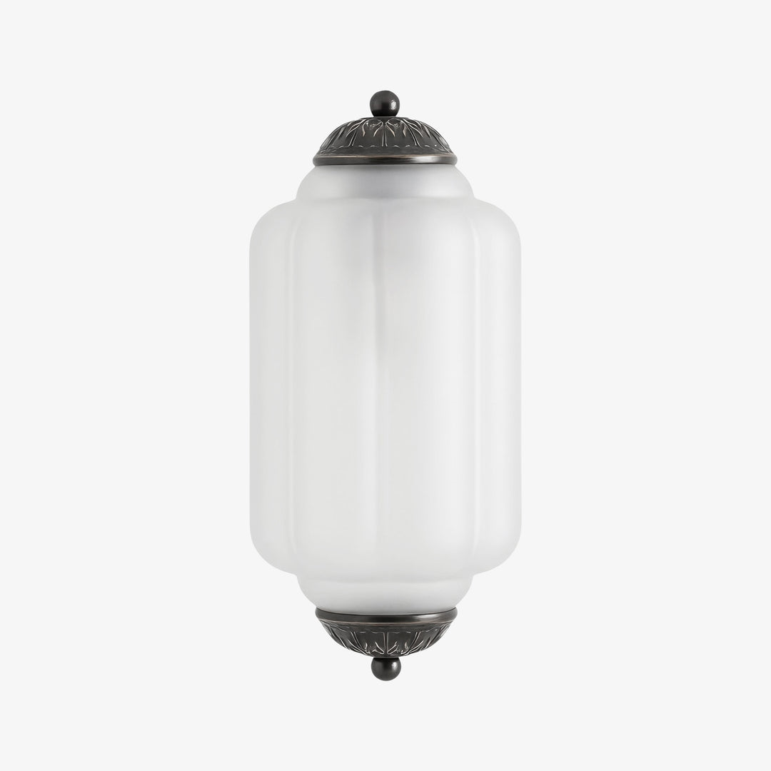 Eloise Messing Wandleuchte – Elegante Milchglas Vintage Beleuchtung
