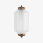 Bild in die Galerieansicht laden, Eloise Messing Wandleuchte – Elegante Milchglas Vintage Beleuchtung