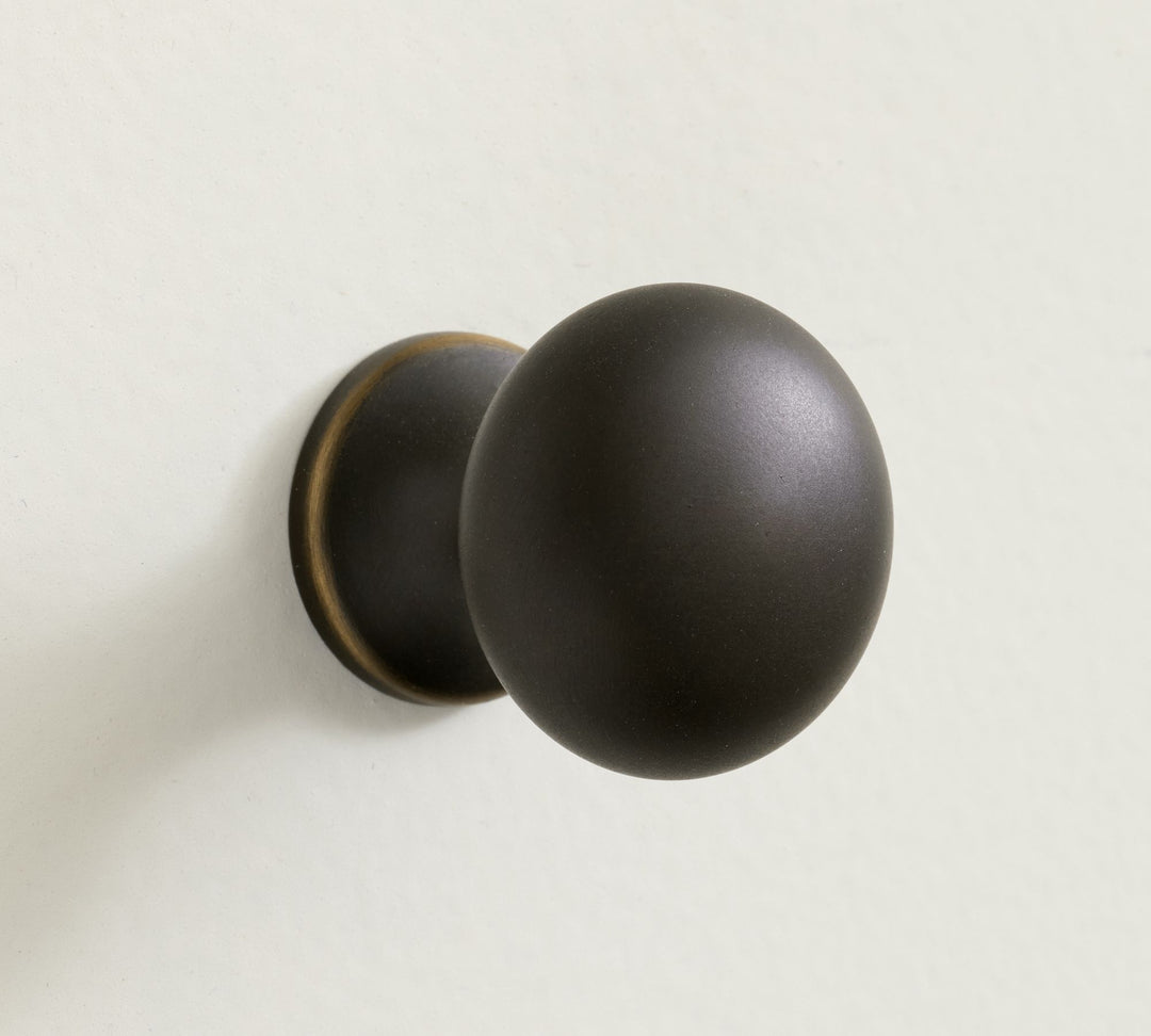 Easy to Install Cabinet Knob - In Polished Nickel, Antique Brass