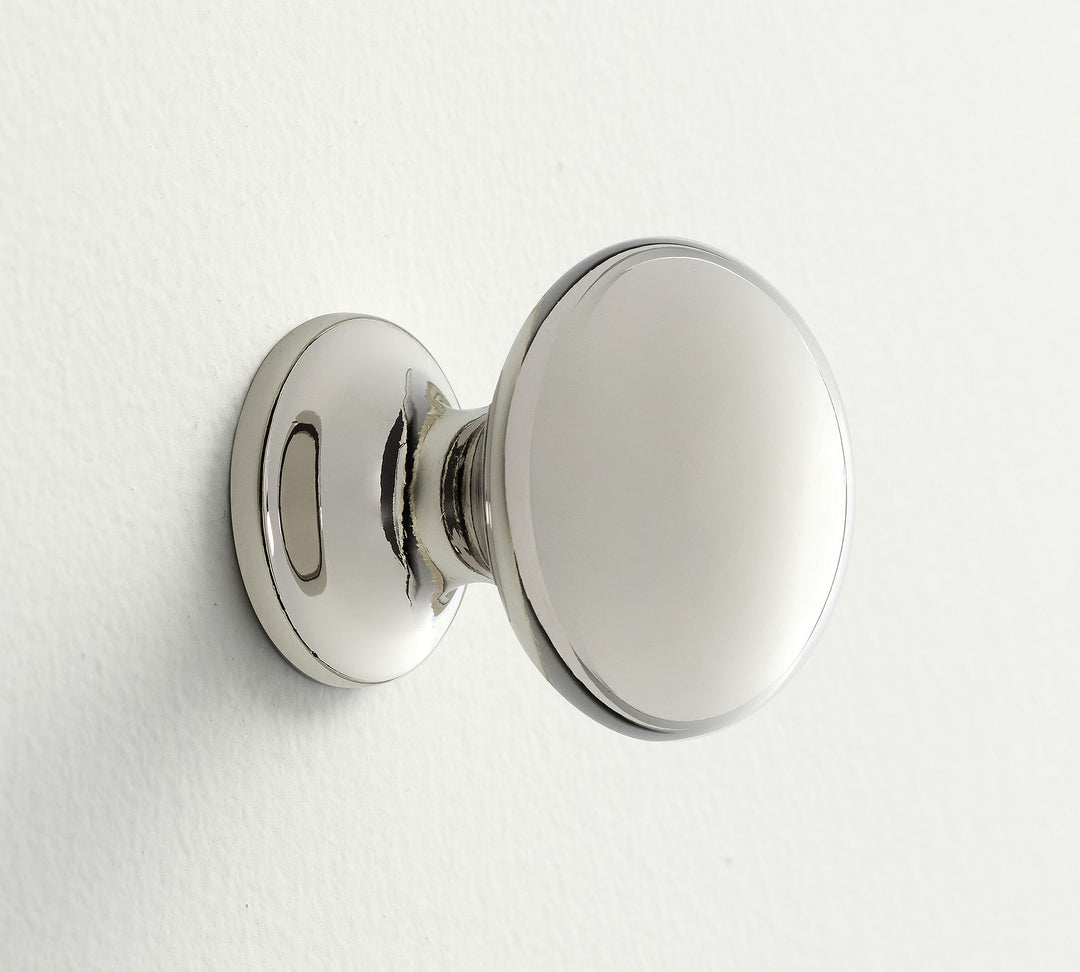 Easy to Install Cabinet Knob - In Polished Nickel, Antique Brass